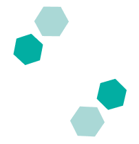 green hexagon polygons